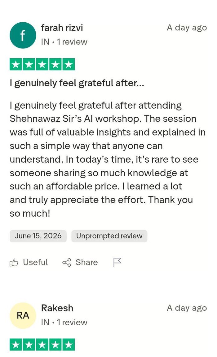 Trustpilot review by farah rizvi